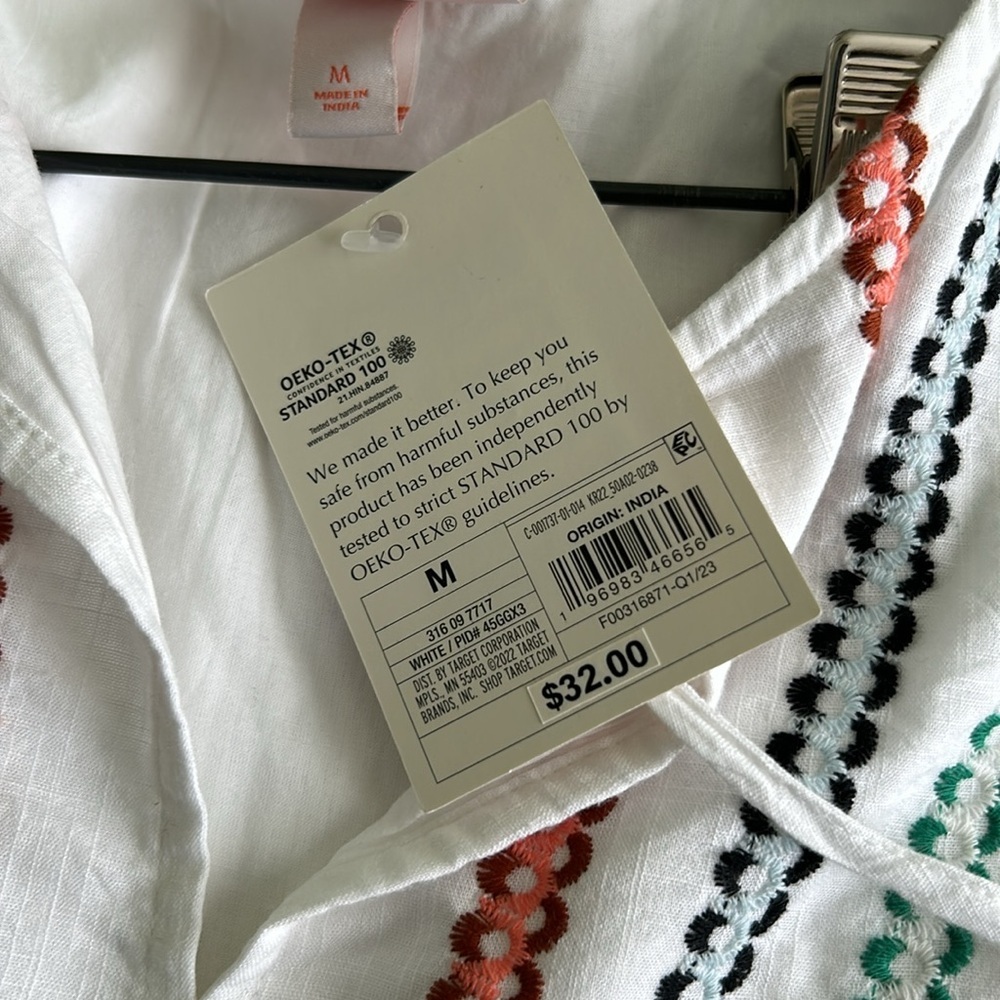 NWT- Knox Rose -Boho Women’s Dress-Size:Medium-White. - Picture 7 of 7